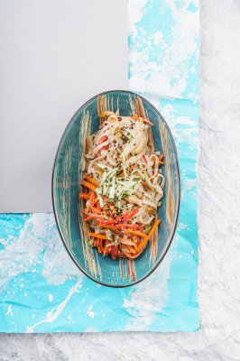 Удон с курицей